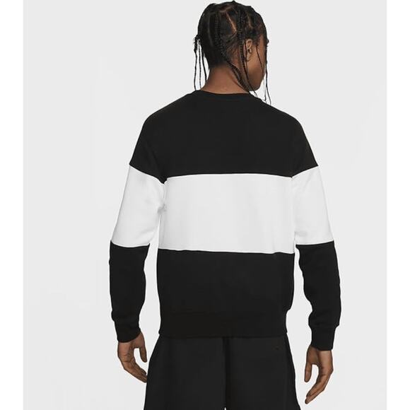 (S) NWT $70 Nike Club Men's French Terry Color-Blocked Crew Size Small - Picture 3 of 6